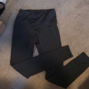 Grey high waisted workout leggings